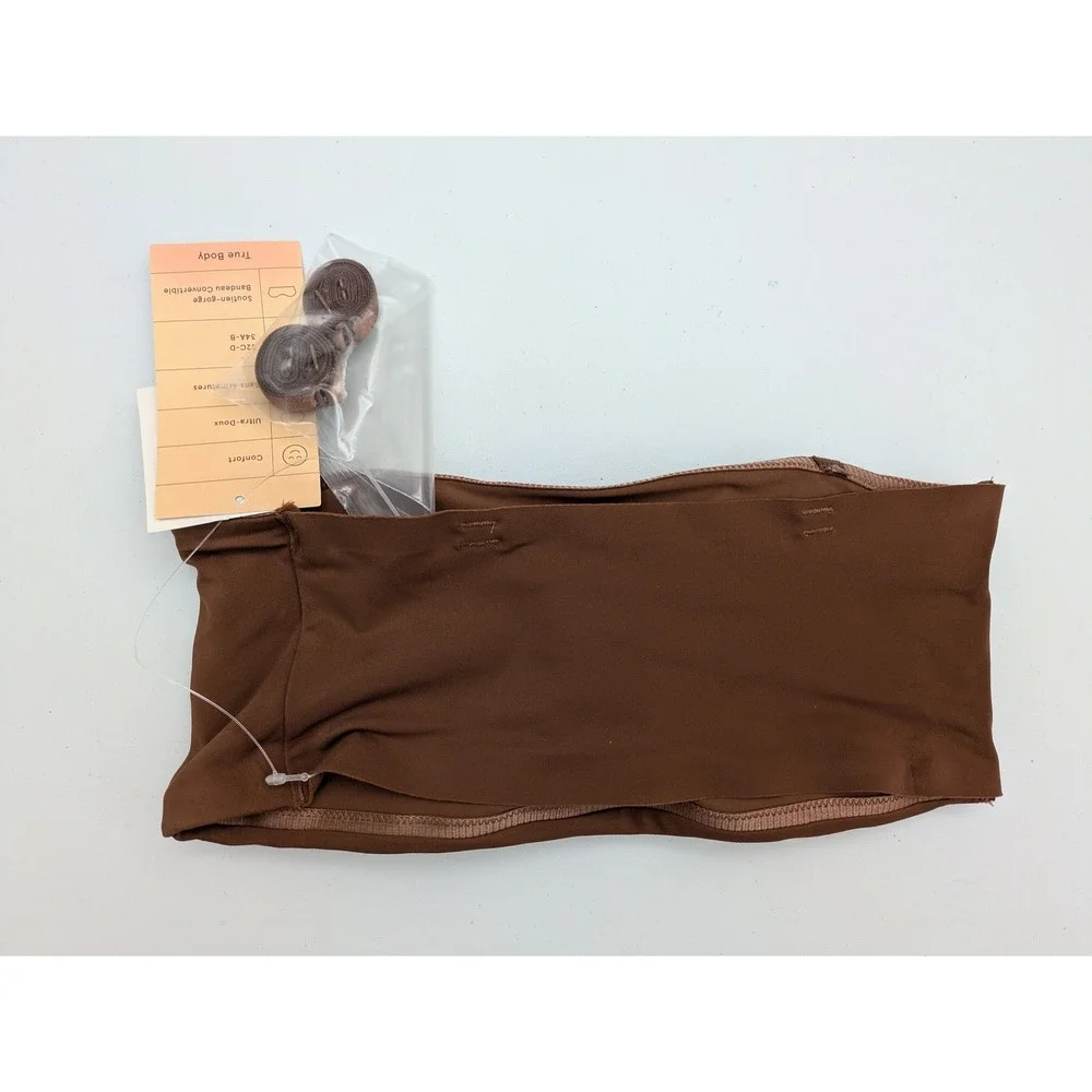 True & Co‎ Convertible Bandeau Bra Size Small Brown NWT $58